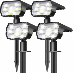 Solar LED garden lights with motion sensor (4 pcs.)