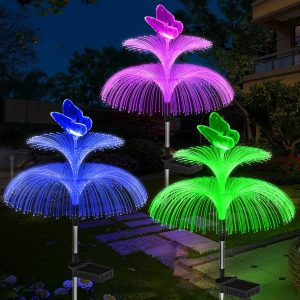 Solar-powered garden LED lamp “Butterfly-Fairy”
